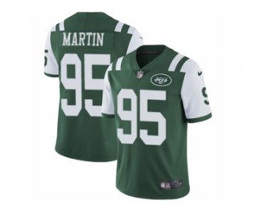 Men Nike New York Jets #95 Josh Martin Green Team Color Vapor Untouchable Limited Player NFL Jersey