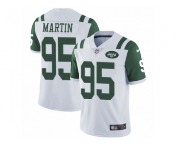 Men Nike New York Jets #95 Josh Martin White Vapor Untouchable Limited Player NFL Jersey