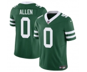 Men's New York Jets #0 Braelon Allen Green 2023 F.U.S.E Throwback Limited Stitched Jersey