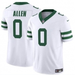 Men's New York Jets #0 Braelon Allen White 2024 F.U.S.E. Vapor Limited Stitched Jersey