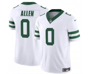 Men's New York Jets #0 Braelon Allen White 2024 F.U.S.E. Vapor Limited Stitched Jersey