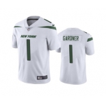 Men's New York Jets #1 Ahmad Gardner 2022 White Vapor Untouchable Limited Stitched Jersey