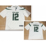 Men's New York Jets #12 Aaron Rodgers White 2023 Vapor Untouchable Stitched Nike Limited Jersey