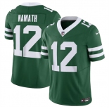 Men's New York Jets #12 Joe Namath Green 2024 F.U.S.E. Vapor Limited Football Stitched Jersey