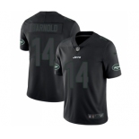 Men's New York Jets #14 Sam Darnold Limited Black Rush Impact Football Jersey