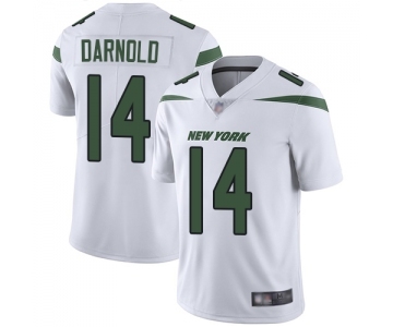 Men's New York Jets #14 Sam Darnold White Vapor Untouchable Limited Player Football Jersey