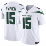 Men's New York Jets #15 Brett Rypien 2023 F.U.S.E. White Vapor Untouchable Limited Football Stitched Jersey