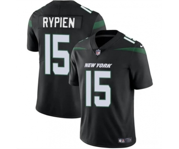 Men's New York Jets #15 Brett Rypien Black Vapor Untouchable Limited Football Stitched Jersey