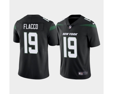 Men's New York Jets #19 Joe Flacco Black Vapor Limited Stitched Jersey