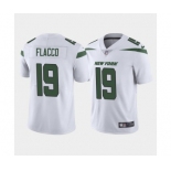 Men's New York Jets #19 Joe Flacco White Vapor Limited Stitched Jersey