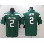 Men's New York Jets #2 Wilson Green Team Color Vapor Untouchable Limited Player Football Jersey