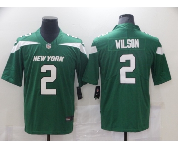 Men's New York Jets #2 Wilson Green Team Color Vapor Untouchable Limited Player Football Jersey