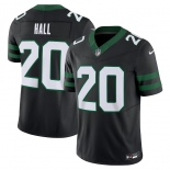 Men's New York Jets #20 Breece Hall Black 2023 F.U.S.E. Vapor Limited Throwback Stitched Football Jersey