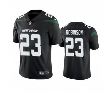 Men's New York Jets #23 James Robinson Black Vapor Untouchable Limited Stitched Jersey