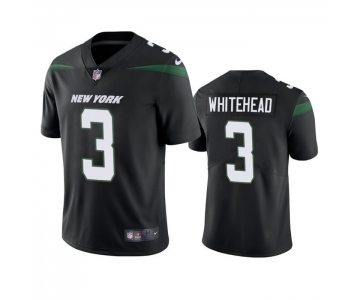 Men's New York Jets #3 Jordan Whitehead Black Vapor Untouchable Limited Stitched Jersey