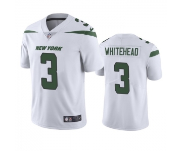 Men's New York Jets #3 Jordan Whitehead White Vapor Untouchable Limited Stitched Jersey