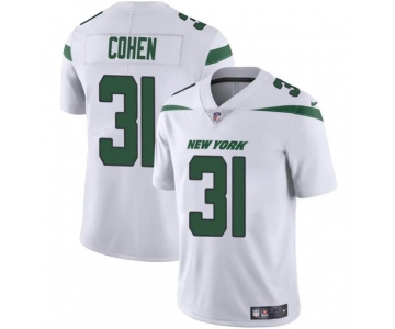 Men's New York Jets #31 Tarik Cohen White Vapor Untouchable Limited Football Stitched Jersey