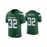 Men's New York Jets #32 Michael Carter 2021 Green Vapor Untouchable Limited Stitched Football Jersey