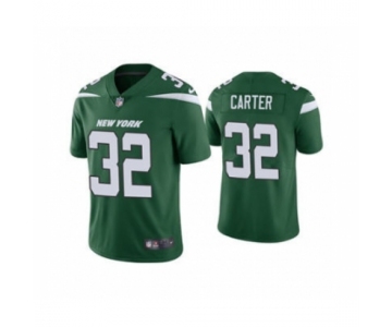 Men's New York Jets #32 Michael Carter 2021 Green Vapor Untouchable Limited Stitched Football Jersey