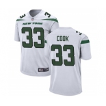 Men's New York Jets #33 Dalvin Cook White Stitched Vapor Untouchable Limited Jersey