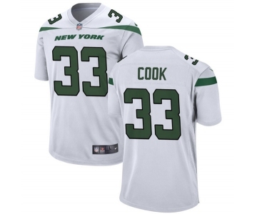 Men's New York Jets #33 Dalvin Cook White Stitched Vapor Untouchable Limited Jersey