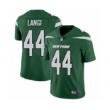 Men's New York Jets #44 Harvey Langi Green Team Color Vapor Untouchable Limited Player Football Jersey