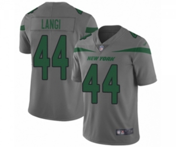 Men's New York Jets #44 Harvey Langi Limited Gray Inverted Legend Football Jersey