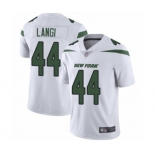 Men's New York Jets #44 Harvey Langi White Vapor Untouchable Limited Player Football Jersey