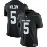 Men's New York Jets #5 Garrett Wilson Black Vapor Untouchable Limited Football Stitched Jersey