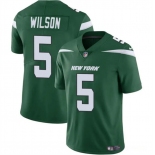 Men's New York Jets #5 Garrett Wilson Green Vapor Untouchable Limited Football Stitched Jersey