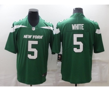 Men's New York Jets #5 Mike White Green Vapor Untouchable Limited Stitched Jersey