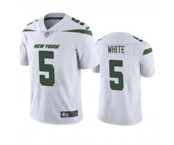 Men's New York Jets #5 Mike White White Vapor Untouchable Limited Stitched Jersey