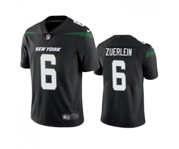 Men's New York Jets #6 Greg Zuerlein Black Vapor Untouchable Limited Stitched Jersey