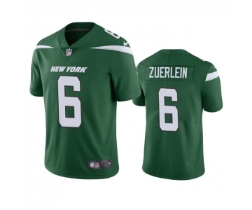 Men's New York Jets #6 Greg Zuerlein Green Vapor Untouchable Limited Stitched Jersey