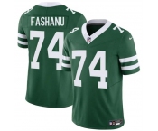 Men's New York Jets #74 Olu Fashanu Green 2024 F.U.S.E Throwback Limited Stitched Jersey