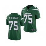 Men's New York Jets #75 Alijah Vera-Tucker Green Vapor Untouchable Limited Stitched Jersey