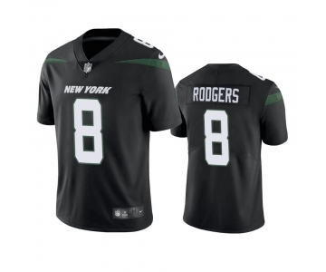 Men's New York Jets #8 Aaron Rodgers Black Vapor Untouchable Limited Stitched Jersey