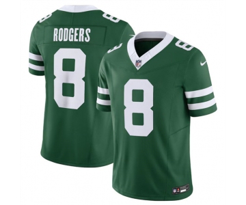 Men's New York Jets #8 Aaron Rodgers Green 2024 F.U.S.E. Vapor Limited Football Stitched Jersey