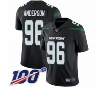 Men's New York Jets #96 Henry Anderson Black Alternate Vapor Untouchable Limited Player 100th Season Football Jersey