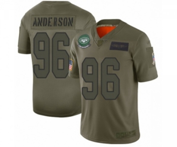 Men's New York Jets #96 Henry Anderson Limited Camo 2019 Salute to Service Football Jersey