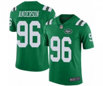 Men's New York Jets #96 Henry Anderson Limited Green Rush Vapor Untouchable Football Jersey