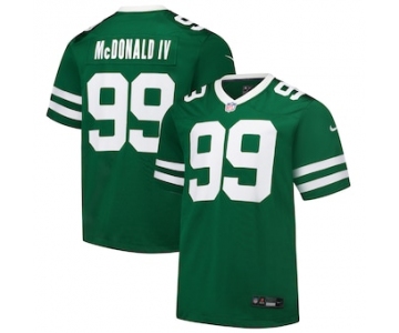 Men's New York Jets #99 Will McDonald IV Green Throwback Limited Football Stitched Jersey