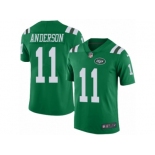 Men's Nike New York Jets #11 Robby Anderson Limited Green Rush NFL Jersey