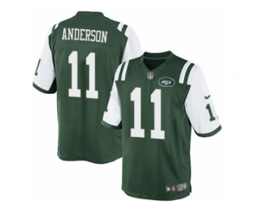 Men's Nike New York Jets #11 Robby Anderson Limited Green Team Color NFL Jersey