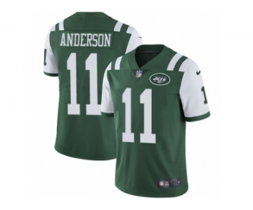 Men's Nike New York Jets #11 Robby Anderson Vapor Untouchable Limited Green Team Color NFL Jersey