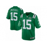 Men's Nike New York Jets #15 Brandon Marshall Limited Green Rush NFL Jersey