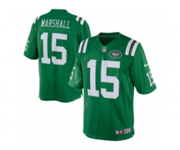 Men's Nike New York Jets #15 Brandon Marshall Limited Green Rush NFL Jersey