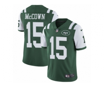 Men's Nike New York Jets #15 Josh McCown Vapor Untouchable Limited Green Team Color NFL Jersey