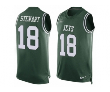 Men's Nike New York Jets #18 ArDarius Stewart Limited Green Player Name & Number Tank Top NFL Jersey