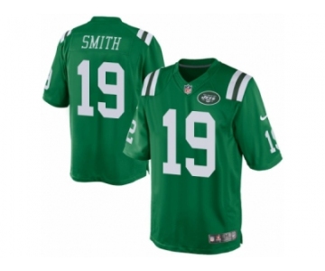 Men's Nike New York Jets #19 Devin Smith Limited Green Rush NFL Jersey